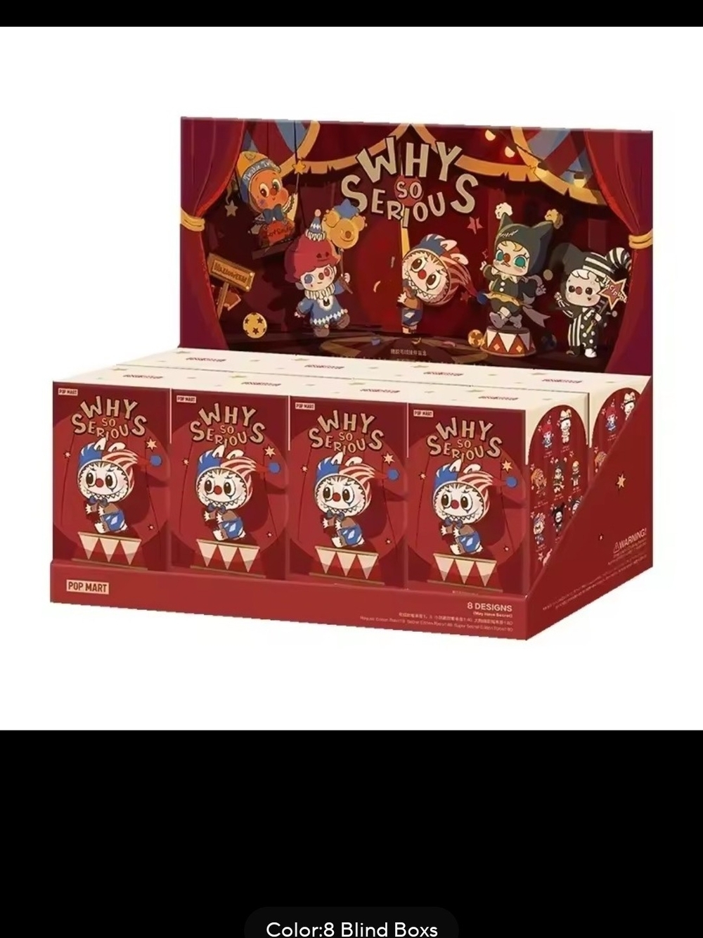 POP MART "Why So Serious" Red Blind Box Collectible Set